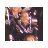 A pixelated image with red and black text, star symbols, and a small photo of people in motion on the left.