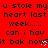 Red background with repeated black text and small white pixelated hearts, partially obscured by a gray rectangle.