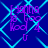 Animated pattern of cyan diamond outlines and purple text on dark blue background, with visible pixelation.