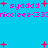 Pixelated text and red plus signs on a bright blue background with no visible animation changes.