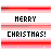 Animated contact sheet of a pixel art Christmas-themed buddy icon showing text and color changes across six frames.