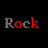 Pixelated text 'Rock The Arts' in red and gray on black background with partial light gray overlay.