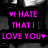 A black-and-white image with pink text and symbols, showing a person in dark clothing holding an object while two purple pixelated shapes move across the frame.