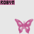 Animated pink butterfly icons with varying wing patterns and surrounding pixelated symbols on a light background.