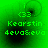 Green background with pixelated text and circular patterns, showing animation changes in the top-left corner across frames.
