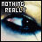 A 5x5 contact sheet of animated frames showing a close-up of an eye with changing text above it, alternating between "NOTHING REALLY" and "MATTERS TO ME".