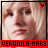 Two side-by-side pixelated images of a person with blonde hair, each framed by colored borders and featuring text at the bottom.