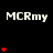 Static image with repeated text and red heart symbols on black background, featuring multiple 'MCRmy' labels and varying heart counts per section.