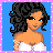 Pixel art contact sheet showing three frames of an animated icon with a woman in white and pink attire, plus text panels reading "back then u didnt want me" and "now im hot u all on me".