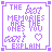 Two identical pixel art frames of a purple text-based icon with decorative borders and symbols on white background.