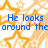 Blue text on a white background with orange star patterns, displaying sequential phrases.