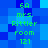 Blue pixelated background with green text reading '6A mrs. Rittler room 121' repeated in two vertical