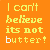Animated orange background with yellow pixelated text 'I can't believe its not butter!' and a central blurry monkey image.