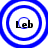 Four blue concentric circles with black text 'Leb' at center, arranged in a on white background
