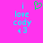 Pixelated cyan text on bright pink background with green heart symbol above text, two identical frames side-by-side.