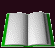 A sequence of book-shaped icons with green borders, showing pages flipping through various states from open to closed.
