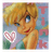 Pixelated cartoon character with blonde hair and blue eyes, wearing a green top, positioned next to vertical pink text reading TINK and a white heart symbol.