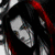 Three side-by-side show a character with long dark hair and red streaks, a character with dark hair and a black scarf, and a real person with long dark hair, all with red text below reading "Screw Edward! I want Mesalx!"
