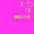 Pixelated icon with bright pink background showing yellow text "I" and "olaino", a heart symbol, and a <3 emoticon in two states.