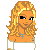 Pixel art contact sheet showing a female character in orange top and blue jeans with text "Lil Country Gurl" on the right panel.