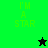 Green and black pixelated with 'I'M A STAR' text and star symbols, one black star on green background, one green star on black background