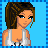 Pixel art contact sheet showing four frames of a character with brown hair, white tank top, blue pants, and sneakers, alongside text reading "GaNgS Of NY" on a light blue background.