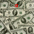 A static image of a repeating pattern of US dollar bills with red text 'a boy' and 'boy' overlaid on the currency background.