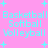 A static image with a pink background displaying repeated text and plus signs in cyan.