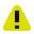 Two yellow triangular warning icons with exclamation marks, one black and one white, displayed side-by-side on a gray background.
