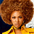 A pixelated buddy icon featuring a person with voluminous brown afro hair wearing a yellow collared shirt on the left, and green text reading "Original Icons .com" on a dark green background on the right.