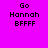 Four pixelated display identical text on different solid backgrounds: pink, purple, blue, and magenta