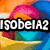 A colorful abstract swirl background with bold text overlays reading 'ISOBELIA2', 'LOVES', and 'FLOWERS' in a