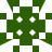 Green and white pixelated icon with four white cross shapes arranged in a 2x2 grid on a central green square, surrounded by alternating green and white squares forming a symmetrical pattern.