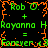 Green and orange pixelated text on black background with repeated names, plus signs, equals signs, and 'Forever 49' phrases arranged in a pattern