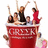 Red bucket with white rim holds multiple figures in dynamic poses, some with raised arms, against a plain white background.