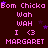 A static digital image with repeating text and star symbols on a dark background, featuring pink and purple pixelated elements.