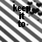 Black text on a striped background with partial words 'keep it to' on the left and 'yourself loser' on the right.