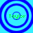 Four identical blue circular rings with green text "Taylor" centered on a light blue background, arranged in a pattern