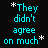 Animated text-based composition with cyan and white pixelated words on black background, featuring repeated phrases about mutual affection amid disagreements.