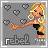 Animated pixel art contact sheet showing a blonde cartoon woman in black top and silver hoop earrings making hand gestures with hearts on gray background, text "rebel" at bottom left.