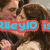 Pixelated image with four distinct sections showing characters and text overlays in various colors.