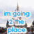 A four- of pixelated text overlays on a blurred castle background, with blue lettering and white outlines