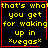 Four identical with yellow text on black background, each bordered in red, displaying 'that's what you get for waking up in *vegas*' with a red heart and star in the bottom-right