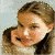 four pixelated images showing a person with long hair in different poses and clothing, including close-up facial views and full-body shots