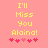 Yellow pixelated text on pink background reads 'I'll Miss You Alaina!' with five red hearts below, two versions differ in heart arrangement.