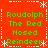 Red background with white snowflake and dotted line borders, green text reading "Roudolph The Red Nosed Reindeer" in four quadrants.