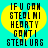 Yellow heart-shaped icon with black pixelated text on cyan background, displaying 'IFU GON STEAL MI HEARTY CONTI STEAL URS' in blocky font.