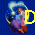 Animated sequence of a figure in a purple dress with blue accents, positioned inside a circular frame against a blue background, with yellow text overlay.