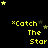 Yellow text and star symbols on a black background with a gray rectangle in the bottom-right corner.