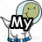 Animated pixel art of a green dinosaur in an astronaut suit with text overlays reading "My Dino rox" across three